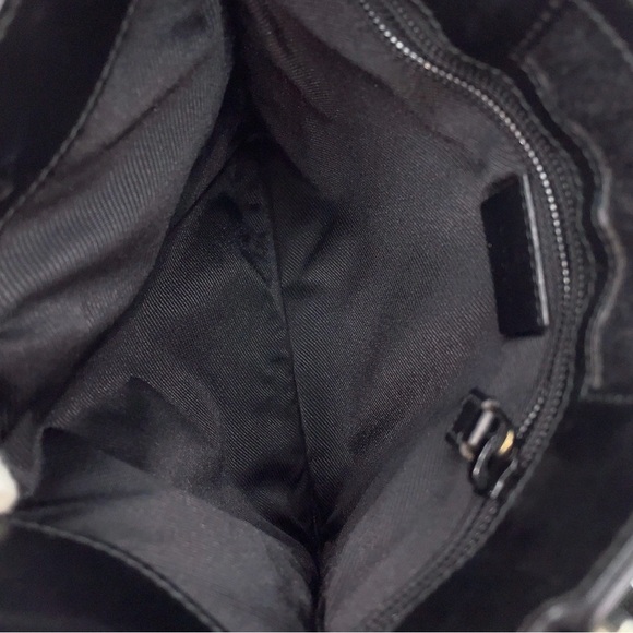 Auth Gucci GG Canavs x Leather Black
 SV Sacoche Shoulder Bag - Picture 8 of 14